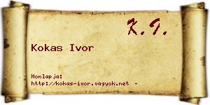 Kokas Ivor névjegykártya